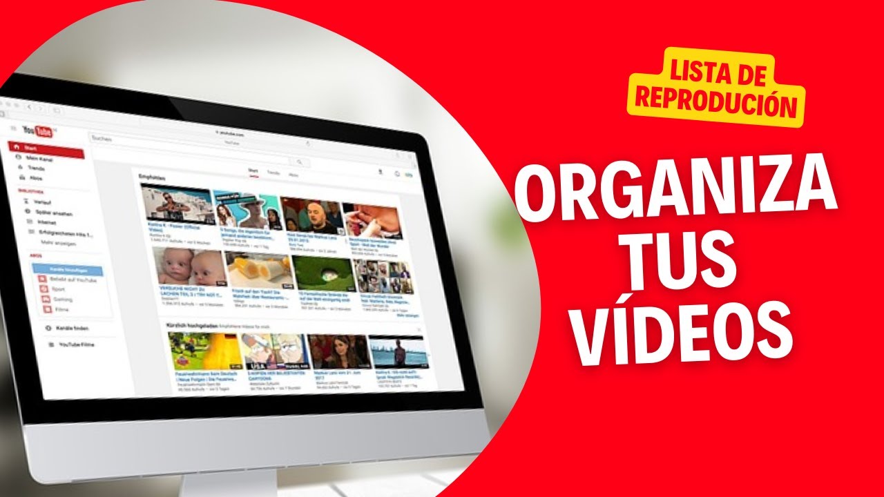 Como organizar los videos en Youtube por lista de reproduccion - YouTube