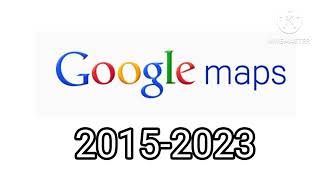 Google maps historical logos