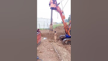 Japanese Piling Rig | TH 55 Hitachi #shortsvideo #piling