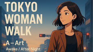 【45分BGM】Chill R&B × Tokyo Morniing  AmbienceTokyo Woman Walk#1 – A : Art / Awake / After Night｜ #BGM