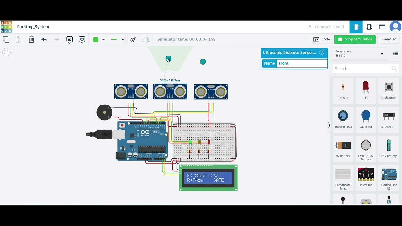 Intelligent Parking Indicator Using Multiple Ultrasonic Sensors