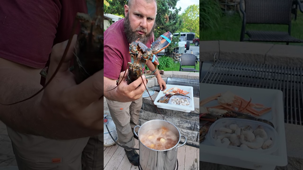 Сегодня мы варим лобстера 🦞 