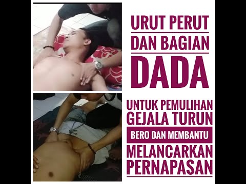 Urut perut dan  DADA || memulihkan gejala turun Bero dan membantu melancarkan pernapasan