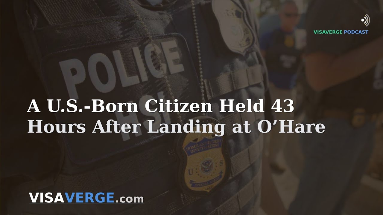 A U.S.-Born Citizen Held 43 Hours After Landing at O’Hare