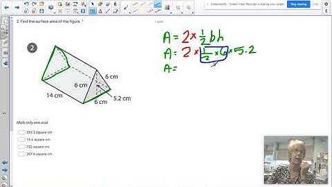 Surface Area of Triangular Prism (Bases are Equilateral  Triangles) #2 L3b U1