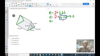 Surface Area of Triangular Prism (Bases are Equilateral  Triangles) #2 L3b U1
