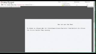 Schreibmaschinen Simulator von OverType screenshot 4
