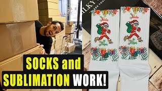 Socks and Sublimation WORK during Holiday season!