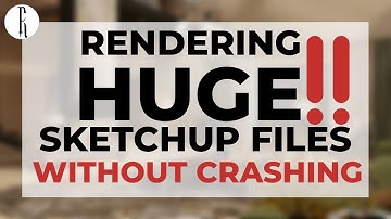 VRay Rendering a Huge Sketchup File | No More Crashing!
