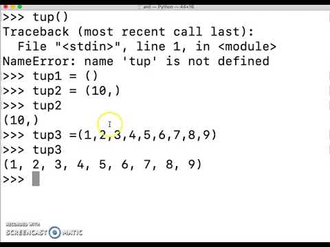 Lecture 05 : Tuple Implementation