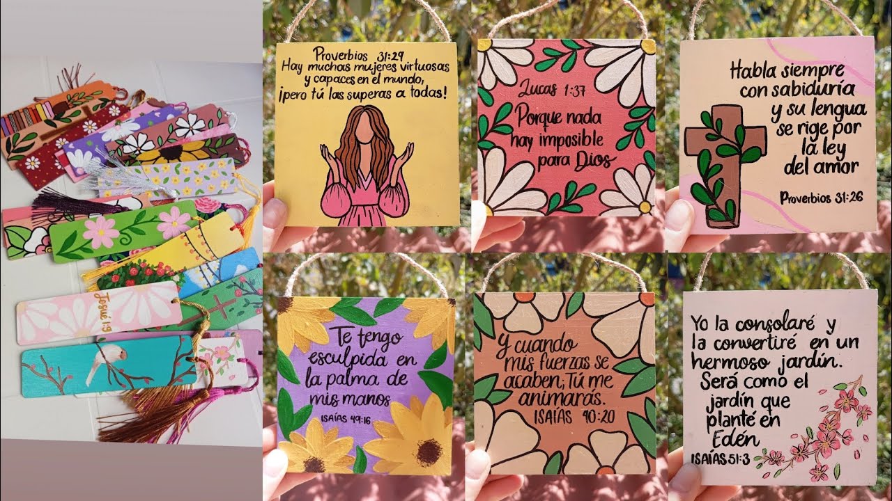 Cuadros y separadores para mujeres cristianas 🌼💗