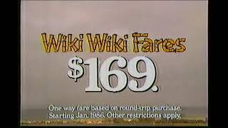United Airlines Wiki Wiki Fares Commercial 1985