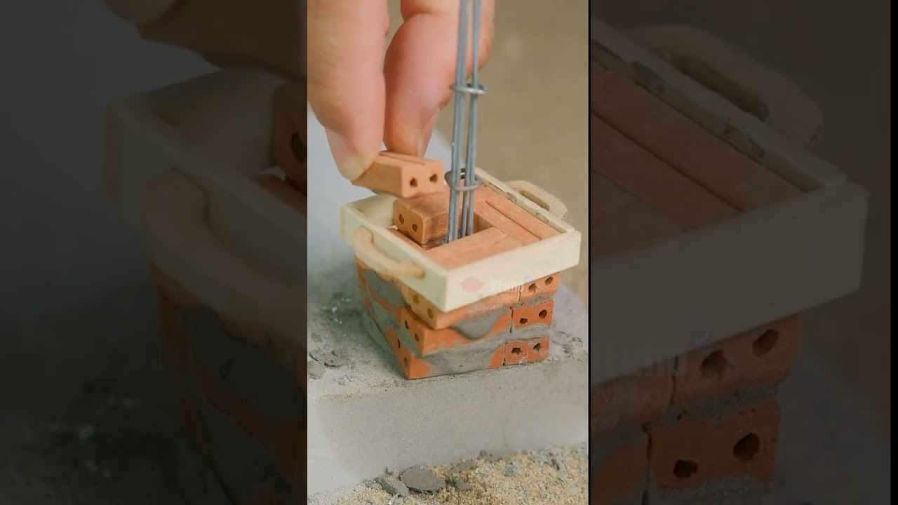How I build a twisted column using mini bricks 