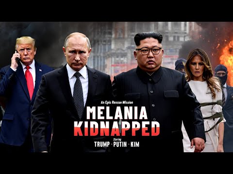 メラニア夫人誘拐 トランプ氏がプーチン氏と金正恩氏に電話 壮大なアクション救出劇予告編 AI映画 