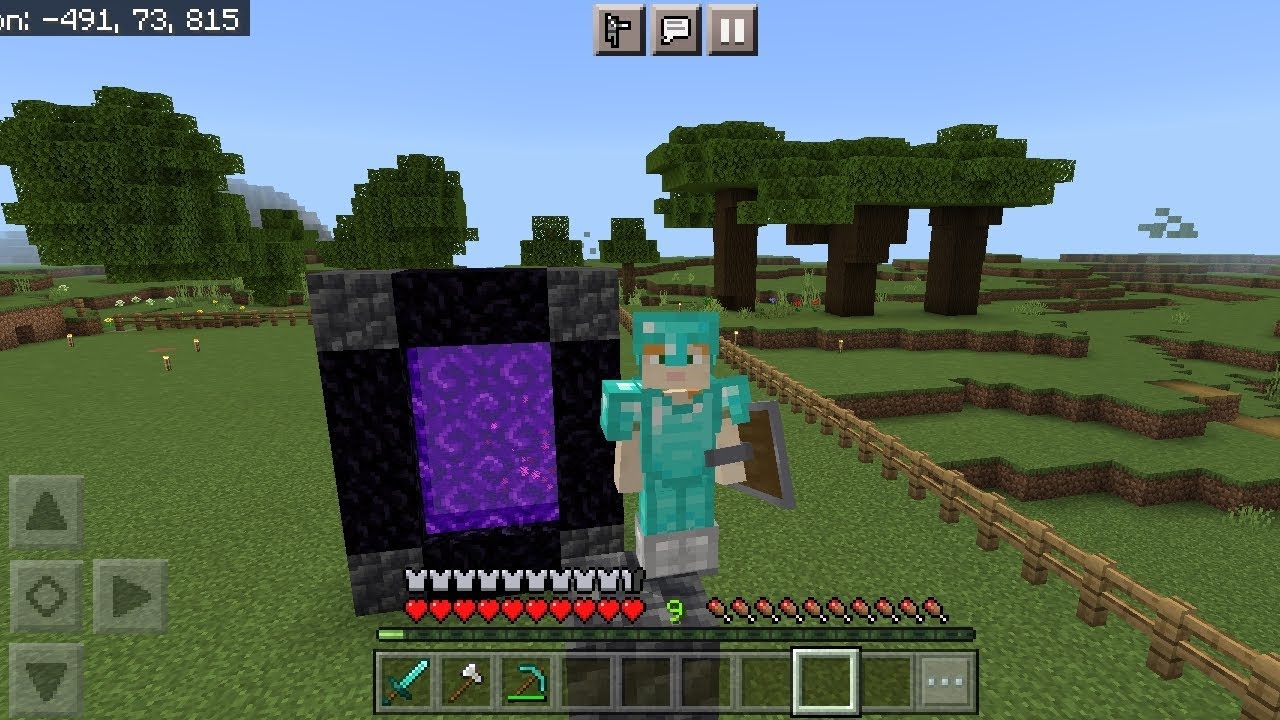 In Minecraft I make full diamond Armour Minecraft Survival series ...
