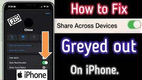 How to Fix Share Focus Status Greyed Out on iPhone