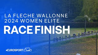 SURREAL MOMENT 😍 | 2024 La Flèche Wallonne Women Elite Race Finish | Eurosport Cycling