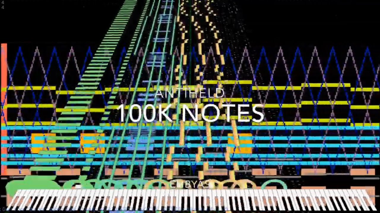 [Black Midi] Antiheld (#TubeClash song), 100k Notes, Elibyas. - YouTube