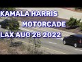 🔴VICE PRESIDENT KAMALA HARRIS MOTORCADE MILITARY JET Los Angeles Airport Clutter Park AUG 28 2022