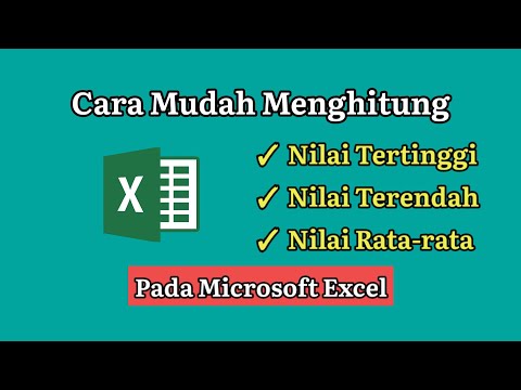 Cara Mudah Menghitung Nilai Rata-rata, Tertinggi dan Terendah || Tutorial Excel