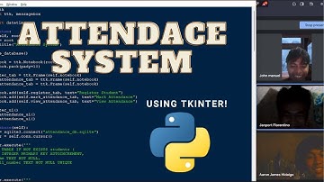 Attendance system with SQLite using Tkinter!
