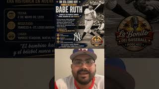 Babe Ruth un día como hoy su primer jonron cómo Yankee#lobonitodelbaseball #baseball #mlb #beisbol