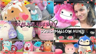 squishmallow hunt vlog - valentine s day edition finding all the pink and red squishmallows