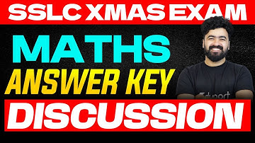 SSLC Maths Answer key discussion