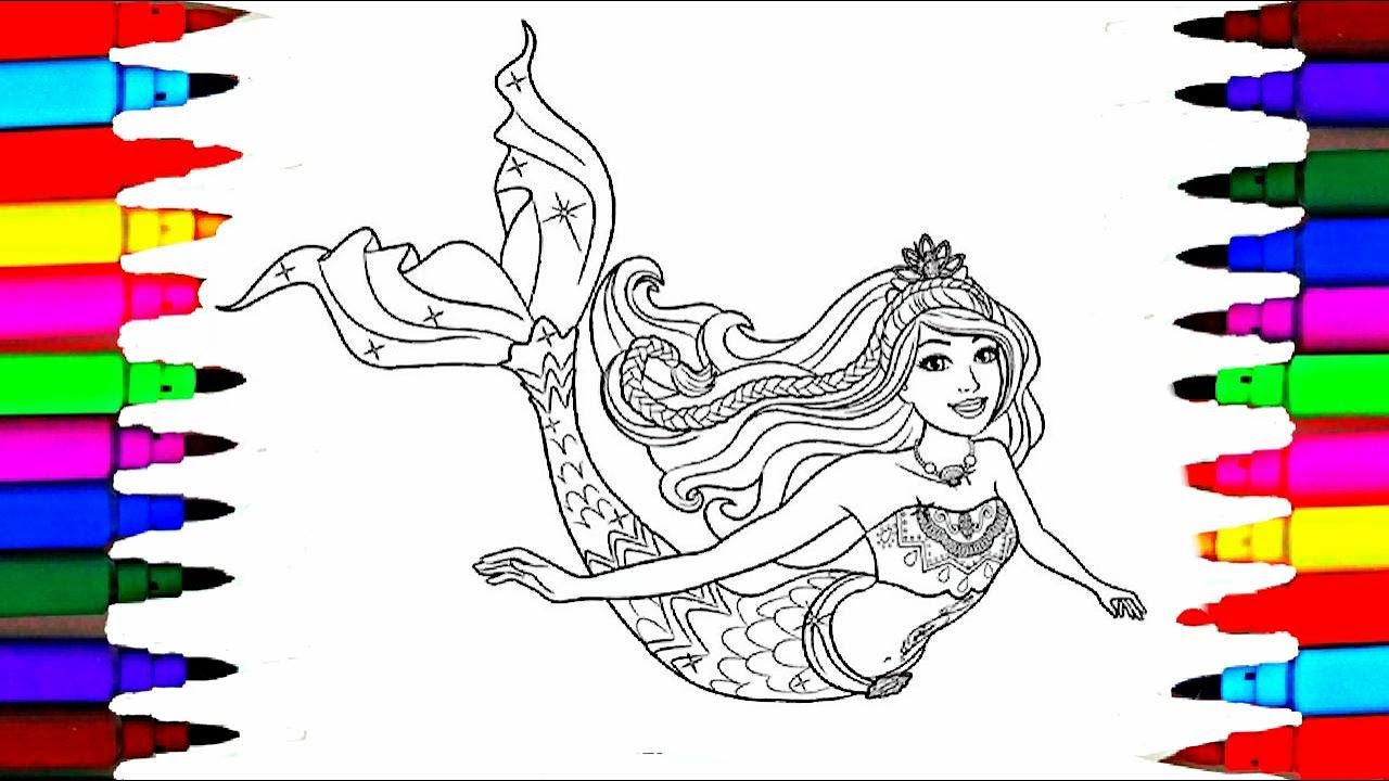 Barbie Dreamtopia Coloring Pages l Barbie Mermaid Drawing Pages to Color for Kids l Coloring Pages