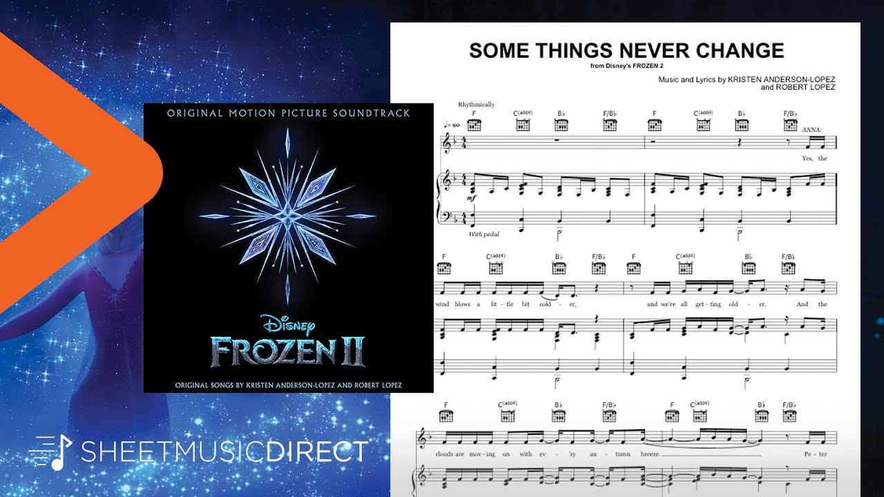 Piano/Vocal/Guitar Sheet Music from Frozen II Into the Unknown 