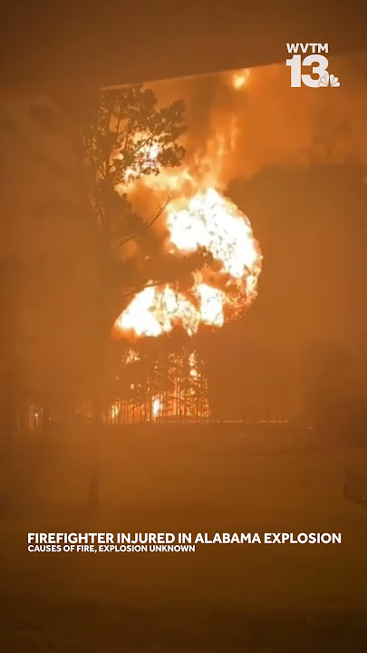 Intense video shows fire from explosion at Brierfield industrial site that injured firefighter