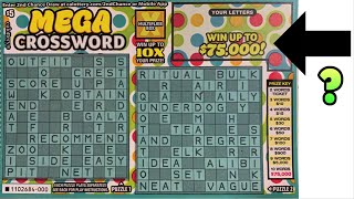 $75,000 PRIZE MEGA CROSSWORD SCRATCH OFF TICKETS!