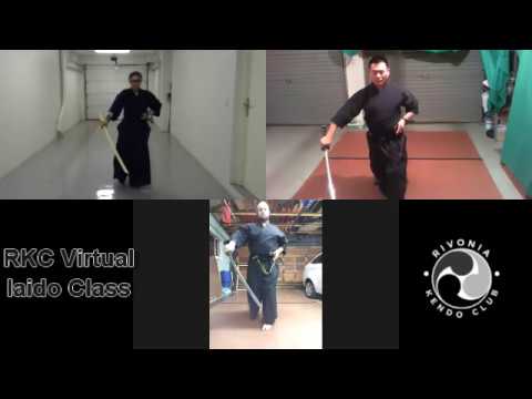 Virtual Iaido Training at Rivonia Kendo Club, Johannesburg, South Africa- 30 JUN 2020