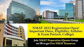 NMAT 2022 Registration Open! Important Dates, Eligibility, Syllabus, Exam Pattern & Colleges iQuanta