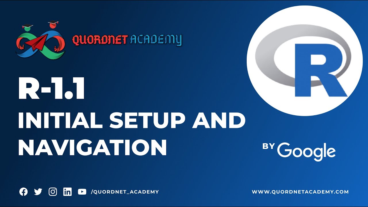 Tutorial 1.1: Initial Setup & Navigation Essentials in R - YouTube