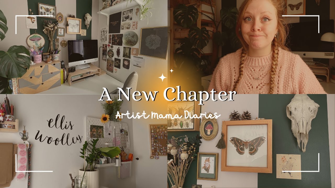 Studio Makeover For A New Chapter 🥹🍄 | Artist Mama Diaries 🐻🌿 - YouTube