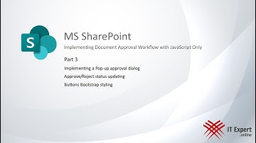 MS SharePoint. Implementing Document Approval Workflow with JavaScript only. Part 3