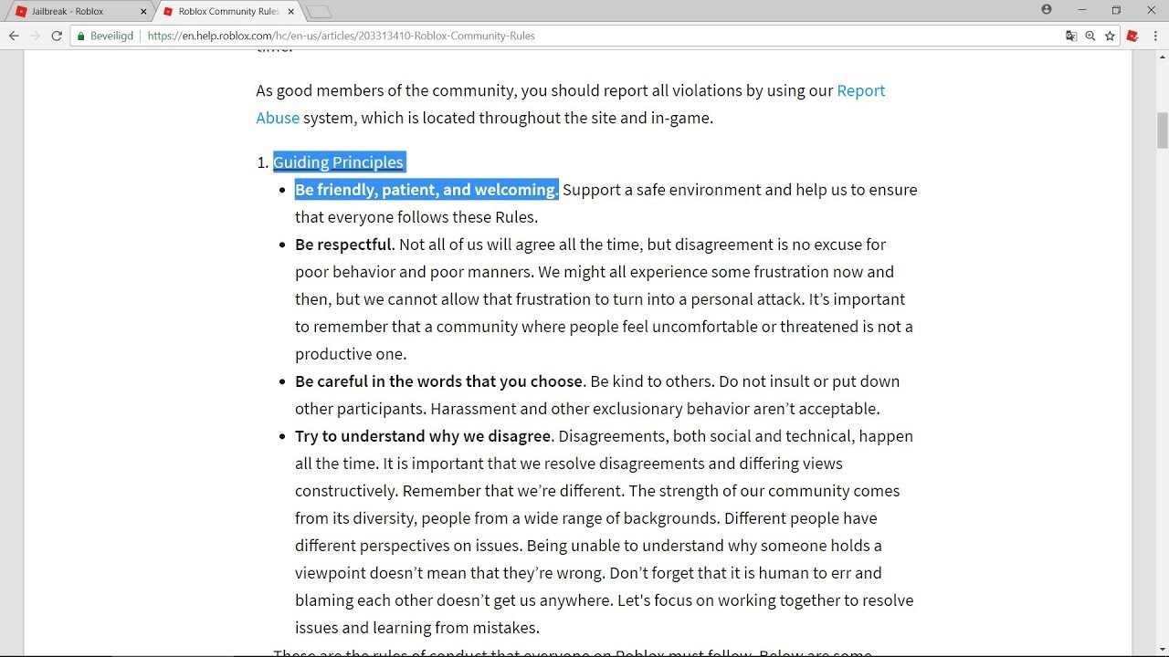 roblox breaking rules