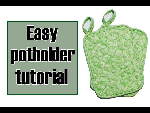 DIY Potholders: How to Sew Potholders - Back Road Bloom