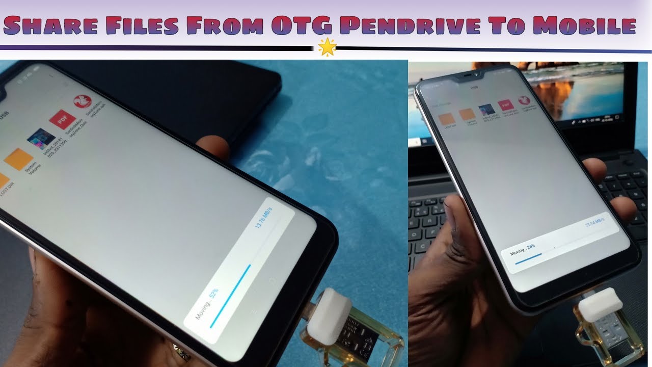 How To Share Files From OTG Pendrive To Mobile Phone Or PC - YouTube