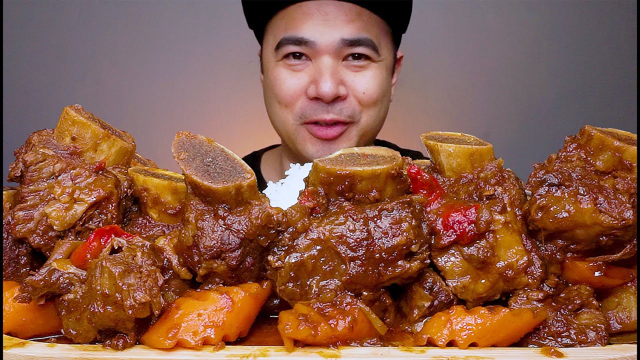 STEW BEEF SHORT RIBS | ESTOFADONG BAKA | ENG SUBS CAPTION | MUKBANG ASMR | ALFIE EATS