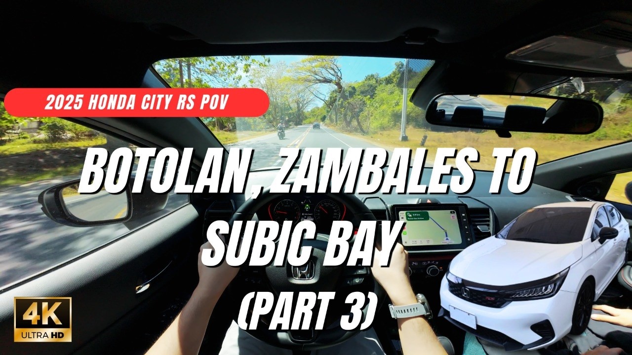 2025 Honda City RS POV | ASMR | Botolan, Zambales to Subic Bay Free ...