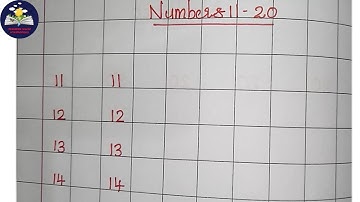 Writing Numbers 11-20 in column book | Numbers 11-20 | Numbers | TEACHERS World of WONDERzzz