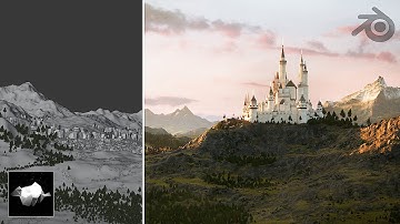 Creating a HUGE Castle Scene in Blender