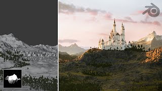 Creating a HUGE Castle Scene in Blender