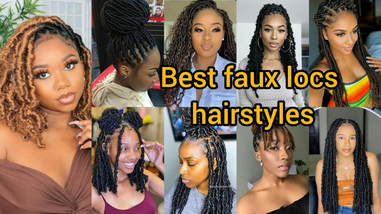 Classic faux locs hairstyles 2025 | Dreadlocks styles for black women ...