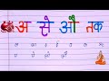 अ से औ तक हिंदी में || 'अ' से 'ज्ञ' तक || Learn Hindi Alphabet || Hindi Varnamala || हिन्दी वर्णमाला