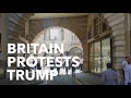 Trump Protests In London - Highlights