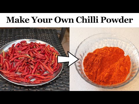 You Can Do It - How To Make Chilli Powder From Harvested Chilli Peppers / Chillies