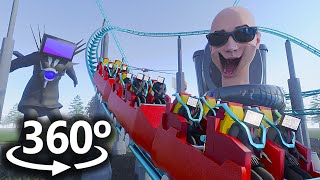 Skibidi Toilet Rollercoaster In 360 Vr 4K